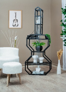 Gitar Ünite Çok Amaçlı Dekoratif Kitaplık Salon Ofis Düzenleyici